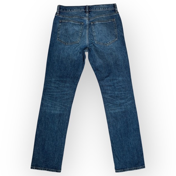 J Crew Factory Flex Straight Leg Jeans Mens Medium Wash Blue Denim Stretch 29/30 - Picture 2 of 8